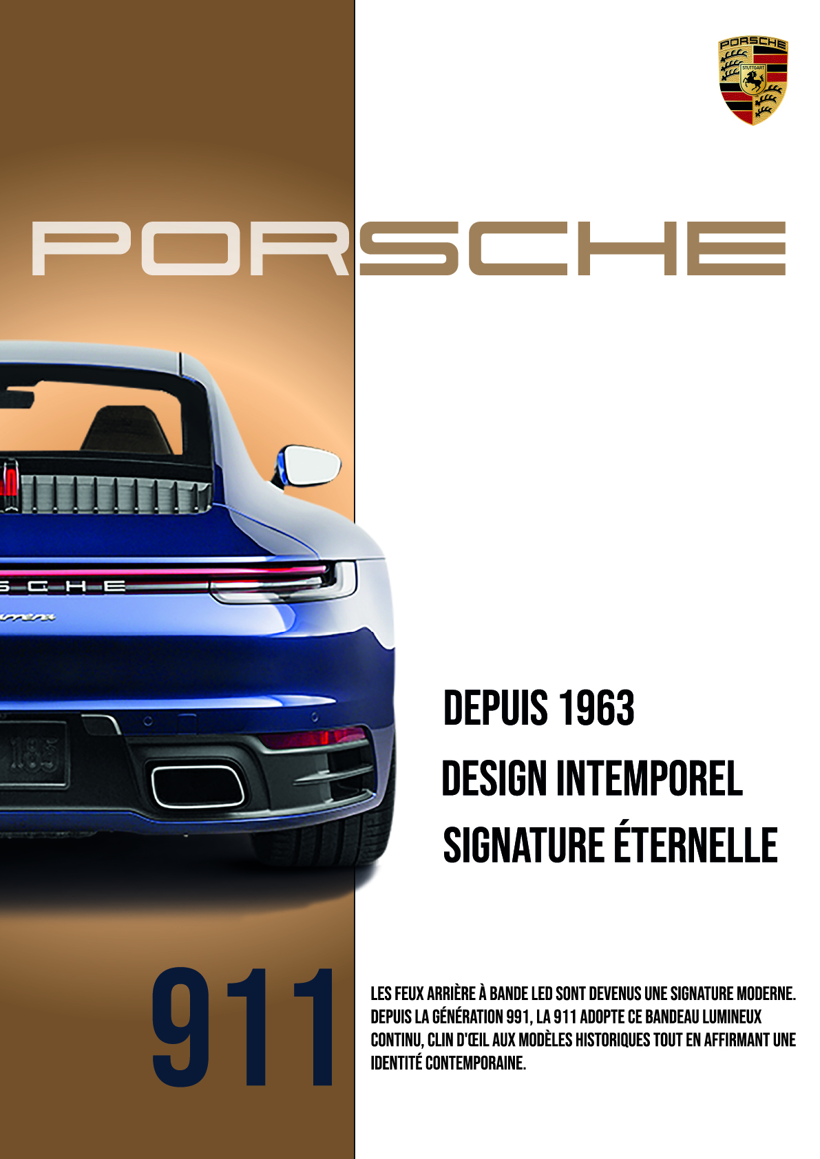 Affiche Porsche 911 — Identité visuelle et ambiance
